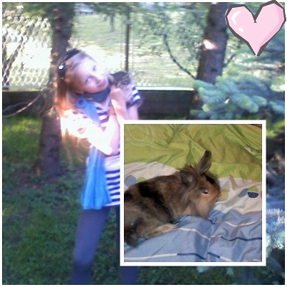 Z kotkie i krliczkiem;*