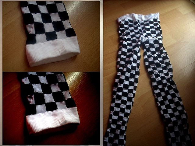 Legginsy w szachownic
