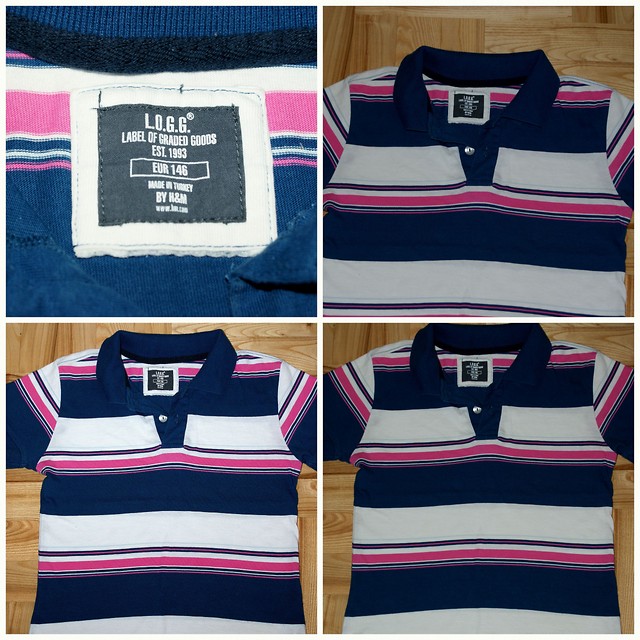 Bluzka polo w paski H&M