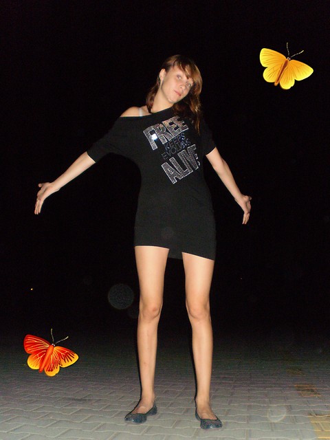 motyl na rce ;**