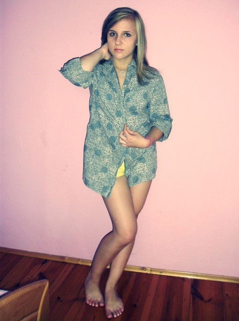 ; )
