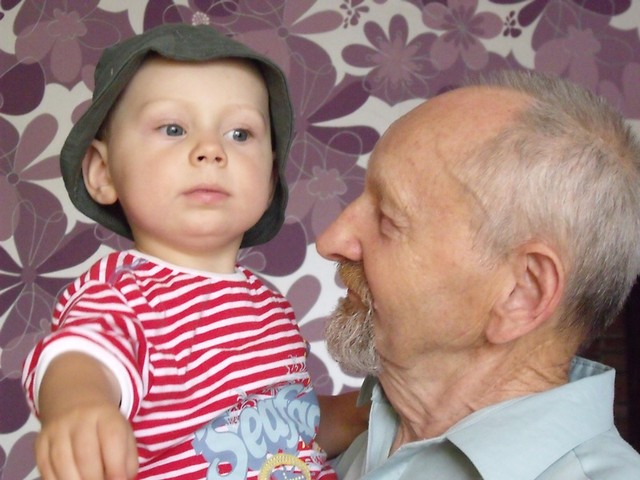 Bartek z pradziadkiem