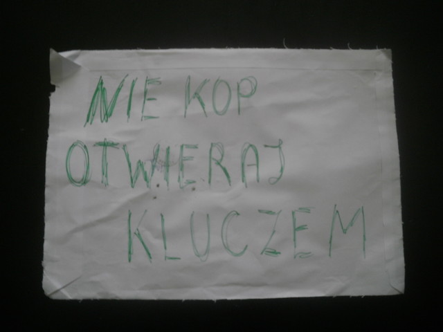 NIE KOP OTWIERAJ KLUCZEM