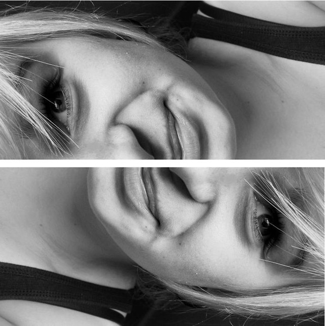 face to face.