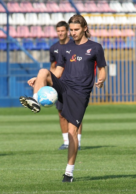 Trening przed meczem 