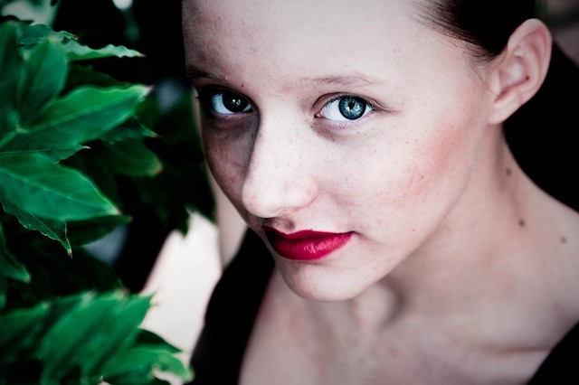 red lipstick