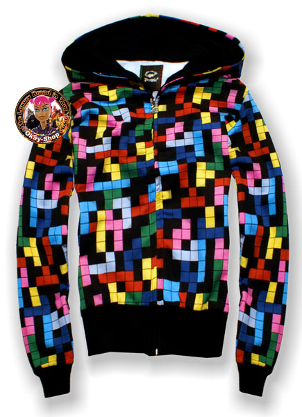 Bluza z wzorem tetris . 