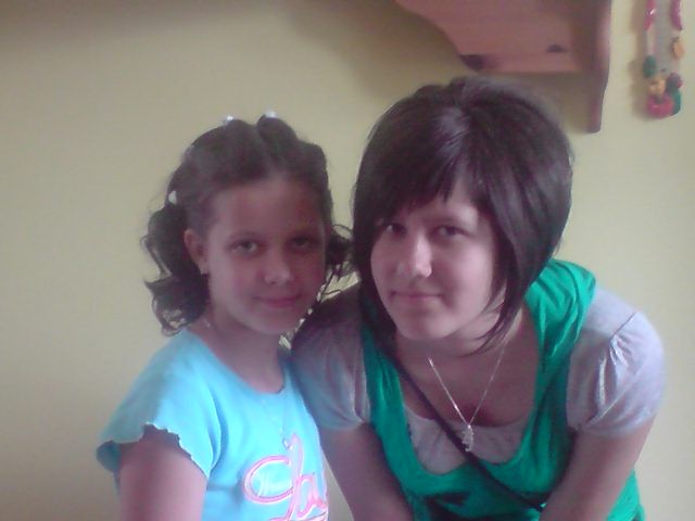 With my sis.