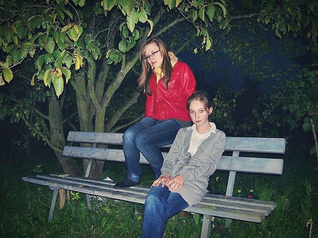 with friend 