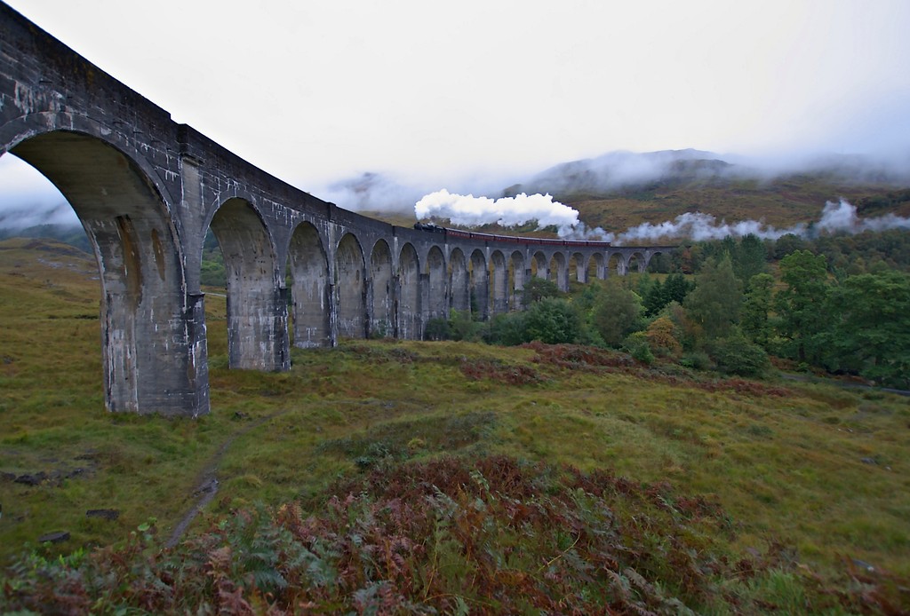 Glenfinnan Viaduct jesieni