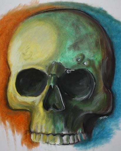 Skull - pastele