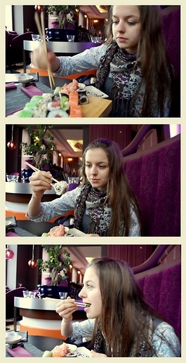 violet sushi!
