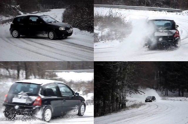 Clio Snow Drifting xDD