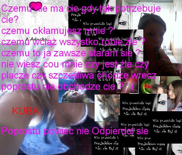 nie wiem czemu ranisz tak mocno 