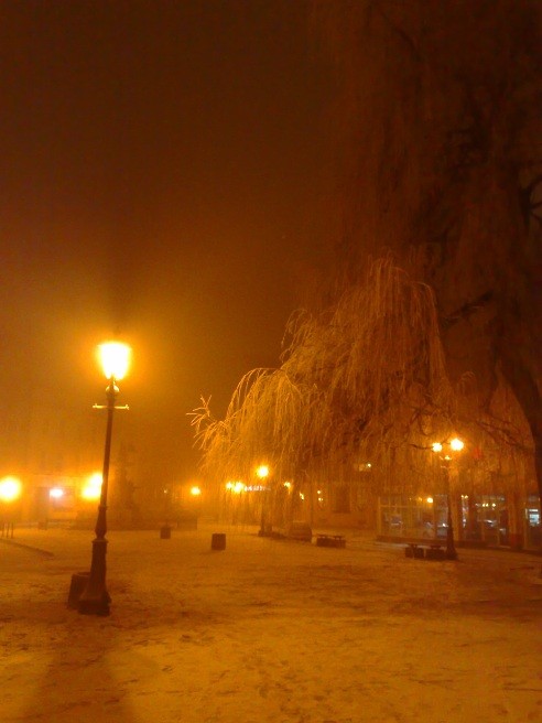 Snow is falling ... again