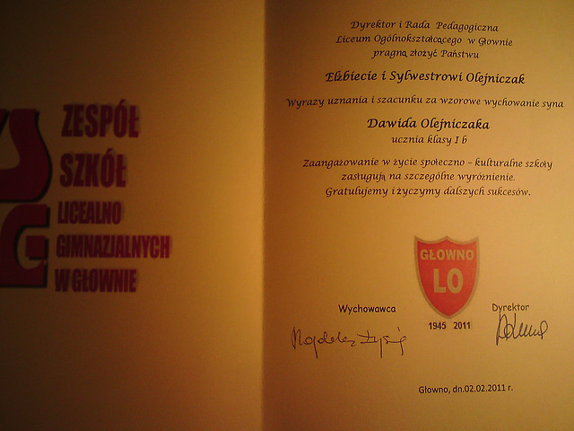 List Gratulacyjny