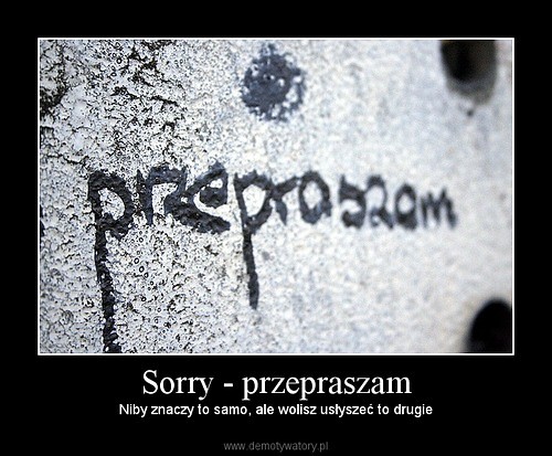 Przepraszam..