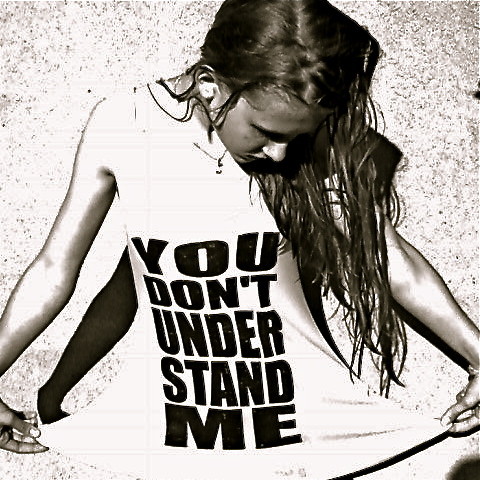 you don't understand me.