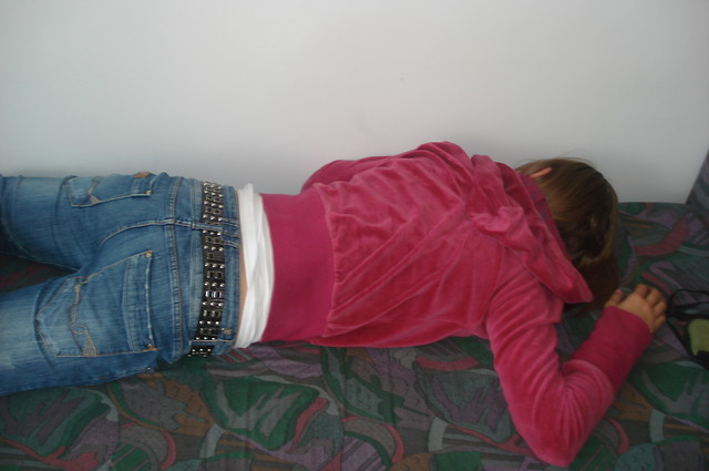 I slept only.