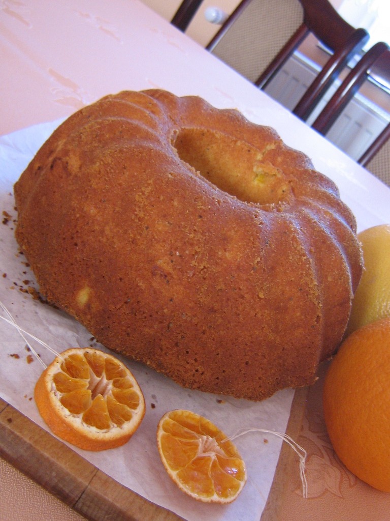 Babka z mandarynkami. ;)