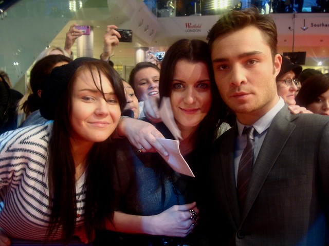 Ja, Sara i Ed Westwick!