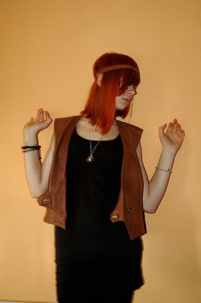 leather jacket.