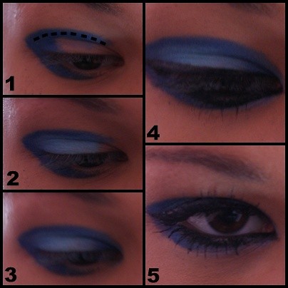 blue make up