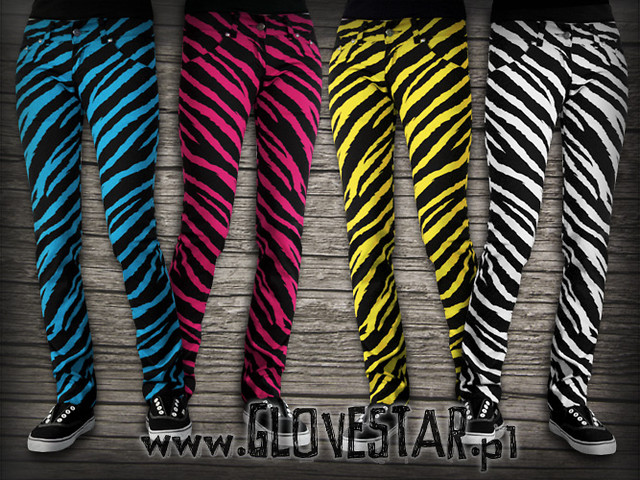 glovestar sklep spodnie w zebr