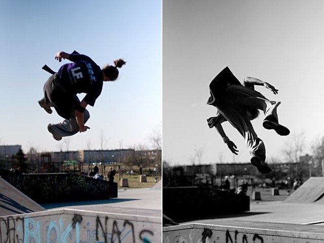 Ray - Side flip on grind box
