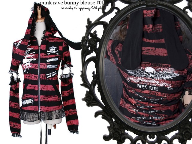 punk rave bunny blouse #01