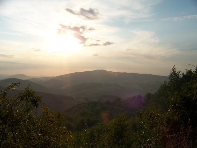 Over the  hills and far away ;)