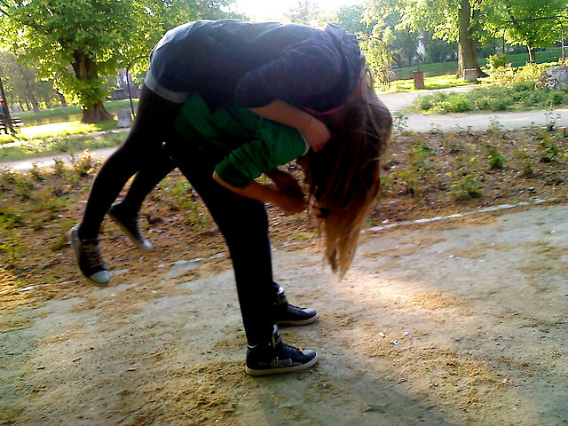 , w parku ,