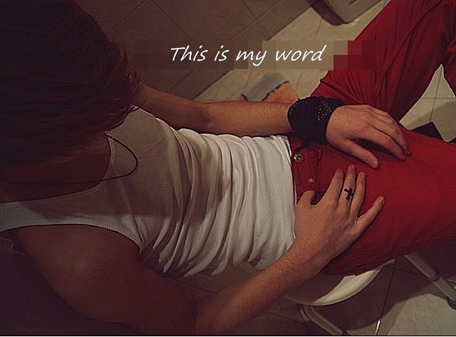 This is my word.