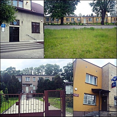 Budynki w Drobinie
