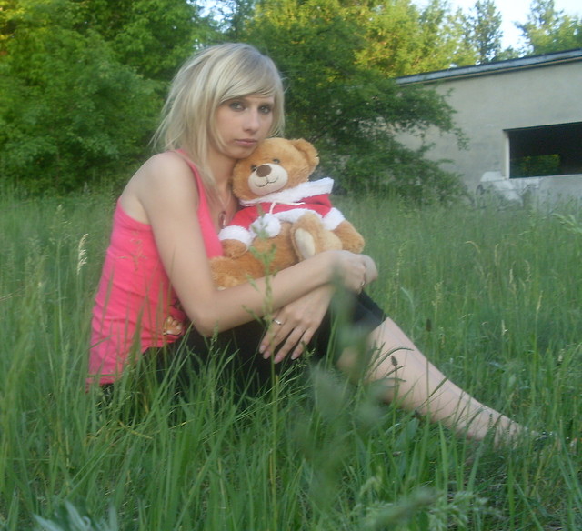 Z ukochanym ... misiem ;D 