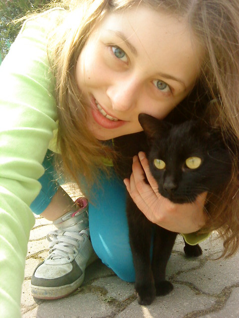 Me with black cat