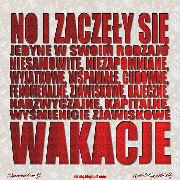 Wakacje . 
