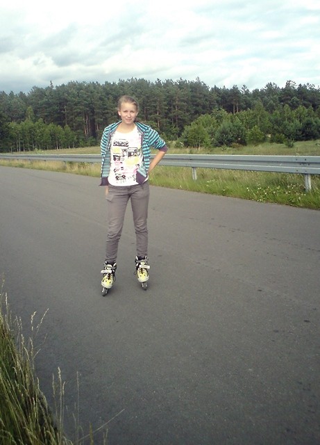 na rolkach ;D