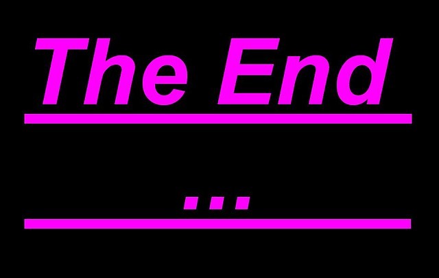 the end  fbl ;\\ 