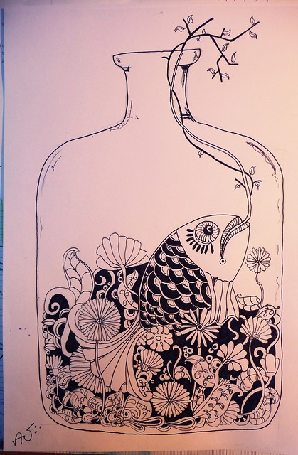 Fishy ink-art