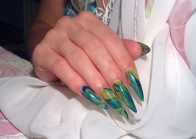 Zdobienie technik: Water Marble