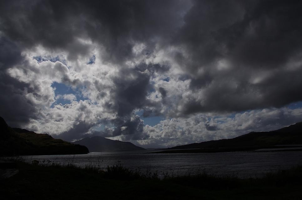 Widok z Eilean donan castle. 