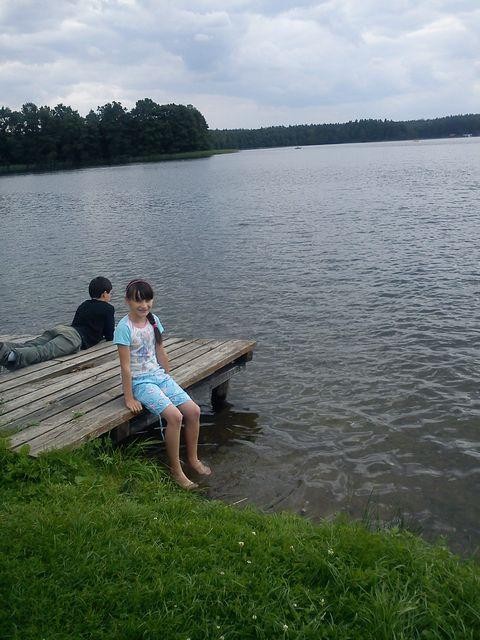 w Rusi nad jeziorkiem:)