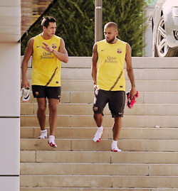 Dani Avles i Alexis Sanchez 