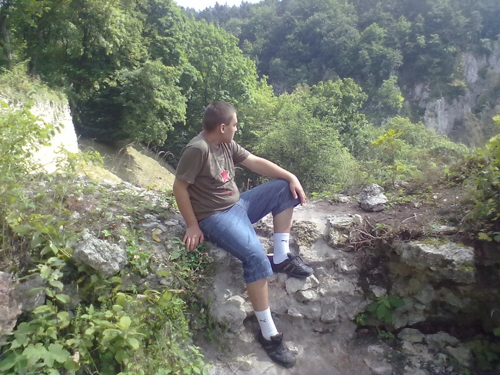 W Ojcowie w ruinach zamku 