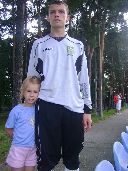 Z kuzynk w przerwie Meczu ;) 