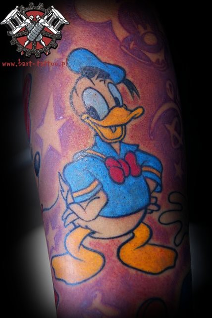 donald duck tattoo kaczor donald