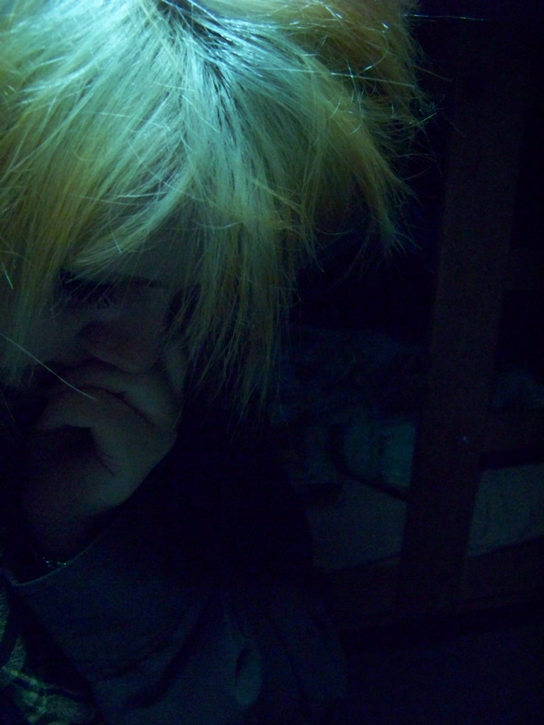 .The kid full of fear.