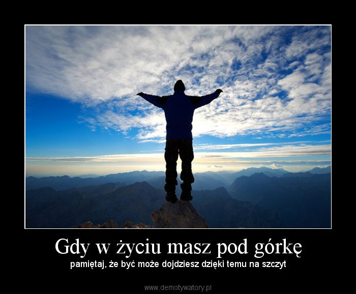 Nikt nie mwi, e bdzie atwo