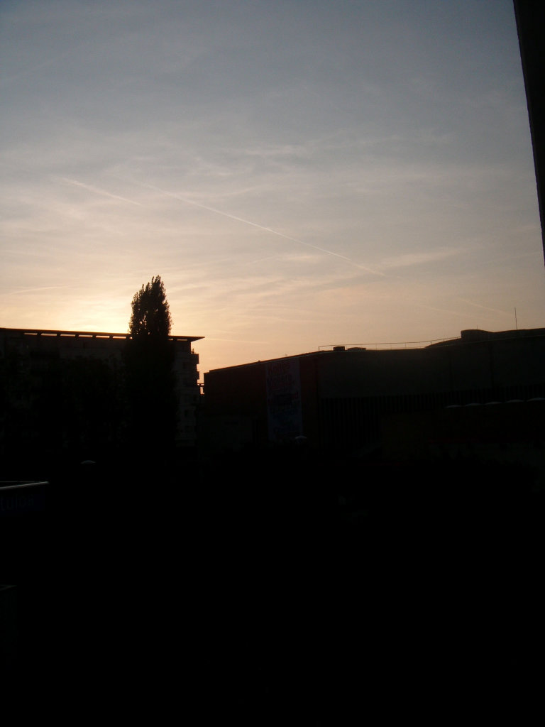 Le widok z hotelu w Reims.